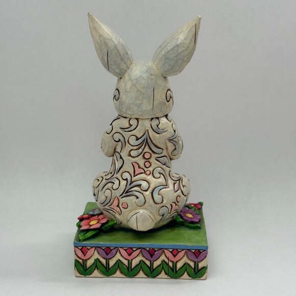Jim Shore Easter Bunny Figurine 2007 " Cute and Cuddly" 5.25" Heartwood Creek - Picture 4 of 6